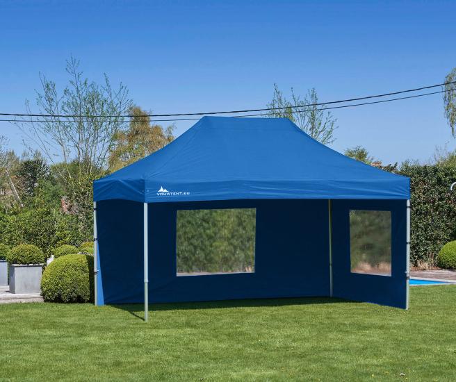 3 x 4,5 m vouwtent AluHexPro blauw