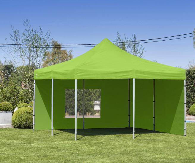 5x5 Vouwtent AluHexPRO - groen met wanden