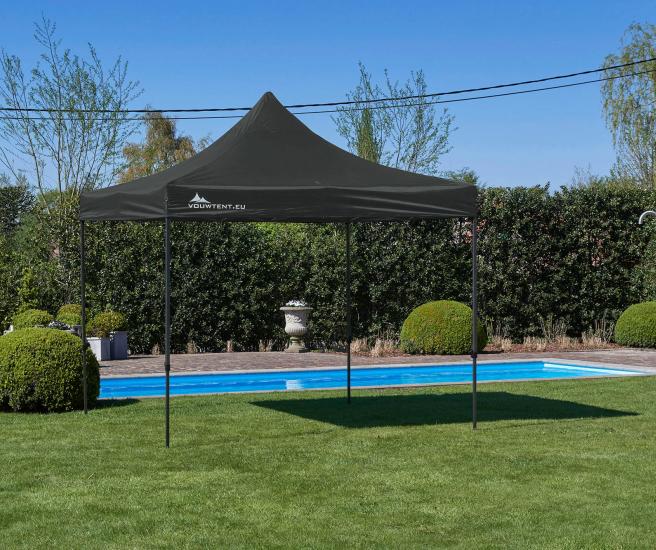 3 x 3 meter Vouwtent Antraciet Premium Basic zonder zijwanden